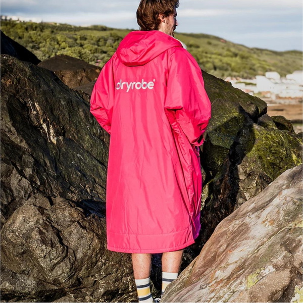 2026 Dryrobe Advance Albornoz De Manga Larga DALSV3 - Pink / Gris Claro